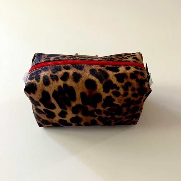Stella & Dot Leopard Print Pouf - Picture 2 of 4